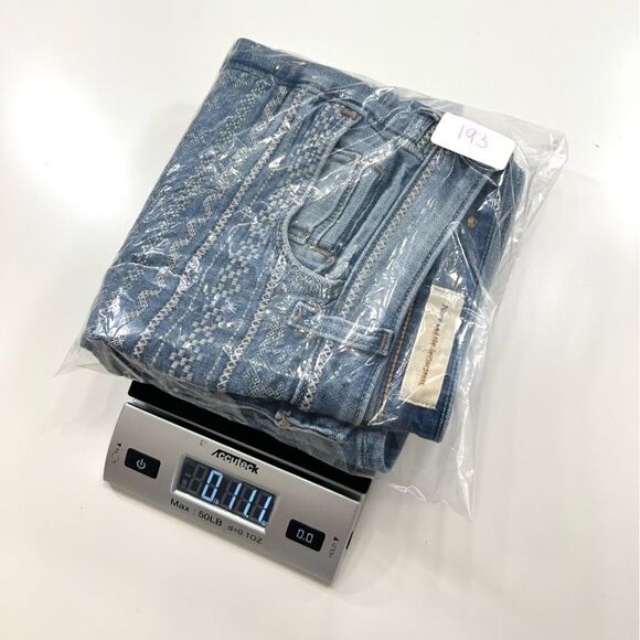 Anthropology Pilcro and the Letterpress Stet Embroidered Jean Shorts Size 26 - Picture 10 of 12